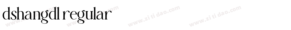 dshangdl regular字体转换